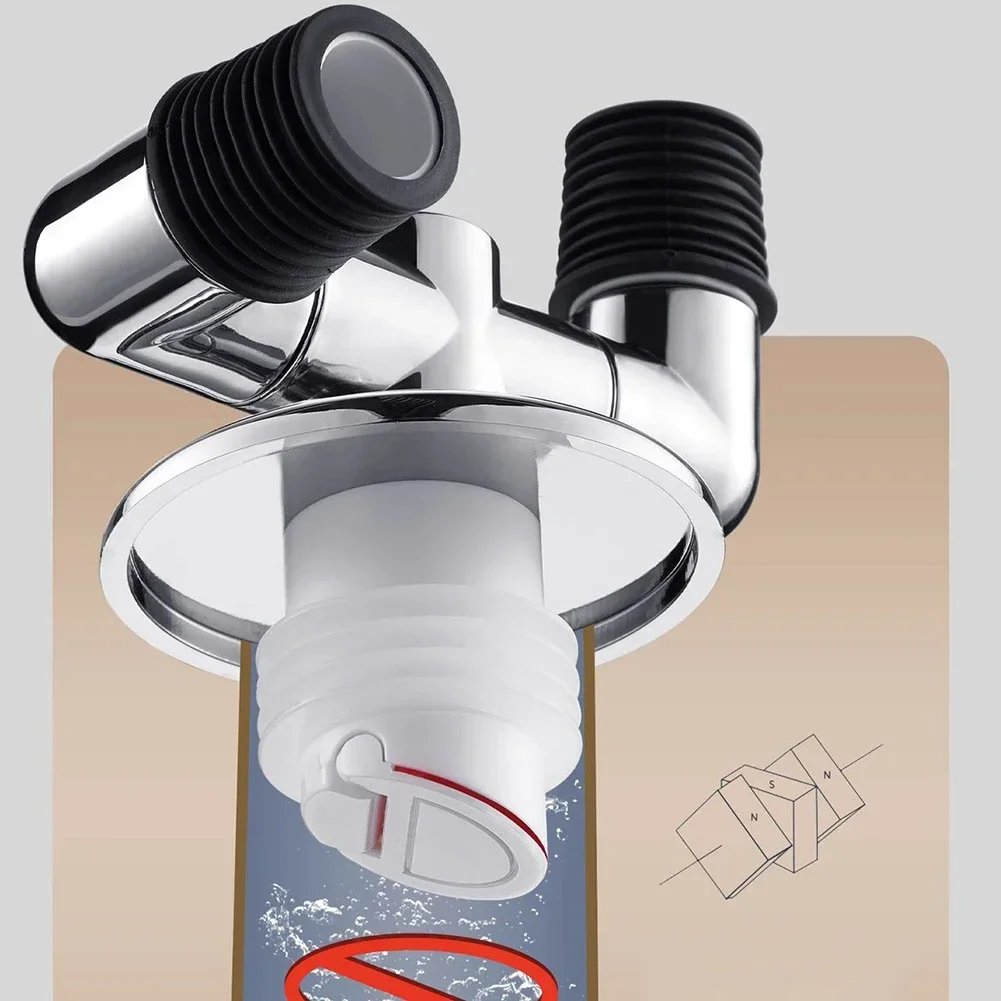 Washing Machine Sewer Pipe Floor Drain Tee Joint Floor Drain Adapter Elbow Pipe Connector Anti-odor And Anti-overflow washing machine drain connector