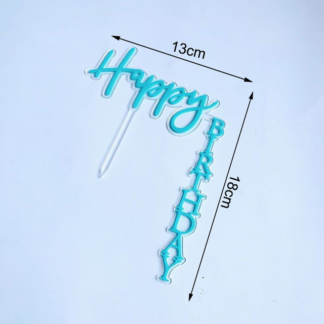 Birthday Acrylic Cake Topper Cake Toppers Birthday Cakes Party Wedding Decoration Anniversaire Candy Bar Father Mother