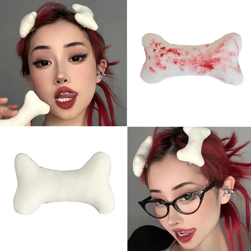 Goth Handgemachte Verletzt Schmetterling Schädel Haarnadel für Frauen Cartoon Harajuku Nostalgischen Haar Clips Zubehör 90s Party Großhandel – Detail 15