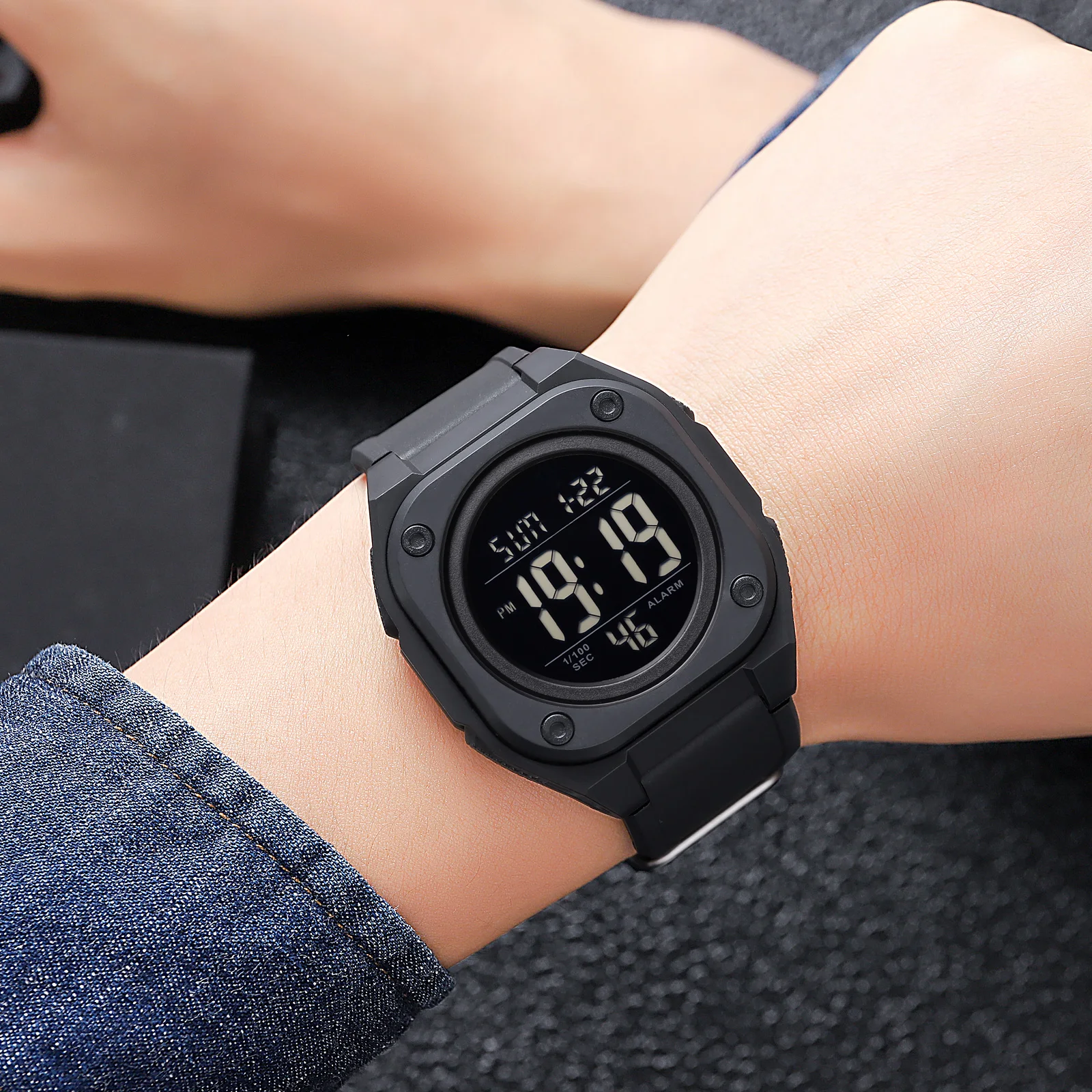 SKMEI 2160 Countdown Digital Mens Sport Watches Casual Stopwatch Date Week Waterproof Men Wristwatch Alarm Clock reloj hombre 4
