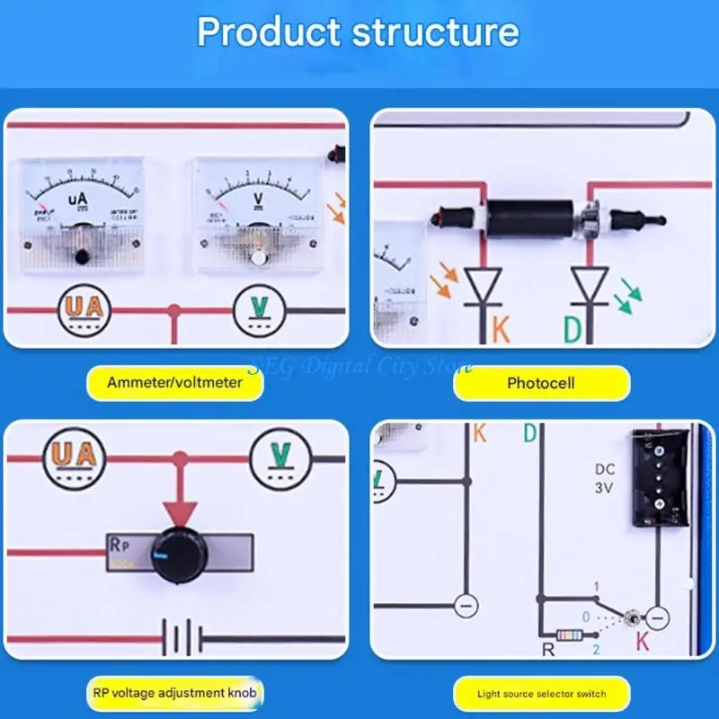 U75B 물리학 광전자 실험 장비 광전 효과 시연자
