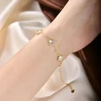 Collier, bracelet et boucles d'oreilles Lnkry en moissanite 2,5 mm, or 14 carats, ensemble de bijoux trèfle à quatre feuilles pour couples, cadeau de mariage 3