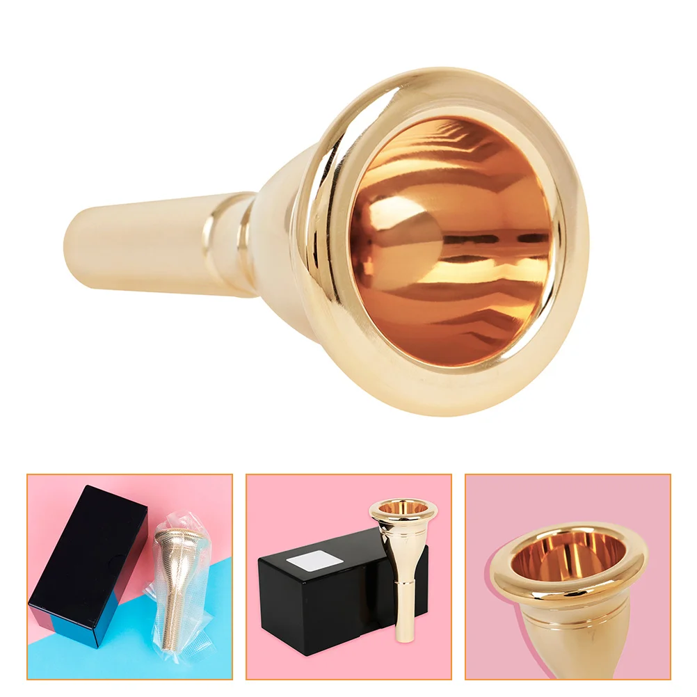 

Standard Tuba Mouthpiece Replacement Instrument Brass Instrument Large Accessories 13.3mmCNC Electroplating Process Mouthpiece