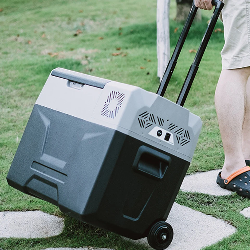 알피쿨 30L 차량용 냉장고 220V 풀바 휠 냉장고 12V/24V 휴대용 컴프레셔 냉동고 (자동차, 가정, 야외, 트럭용)