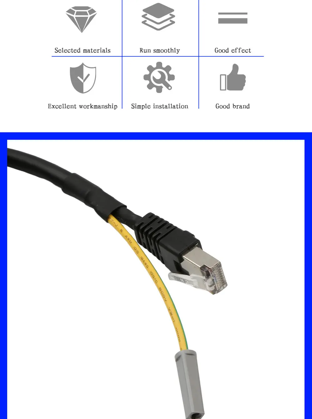 Acessórios da máquina do bordado do computador conectam o cabo da linha