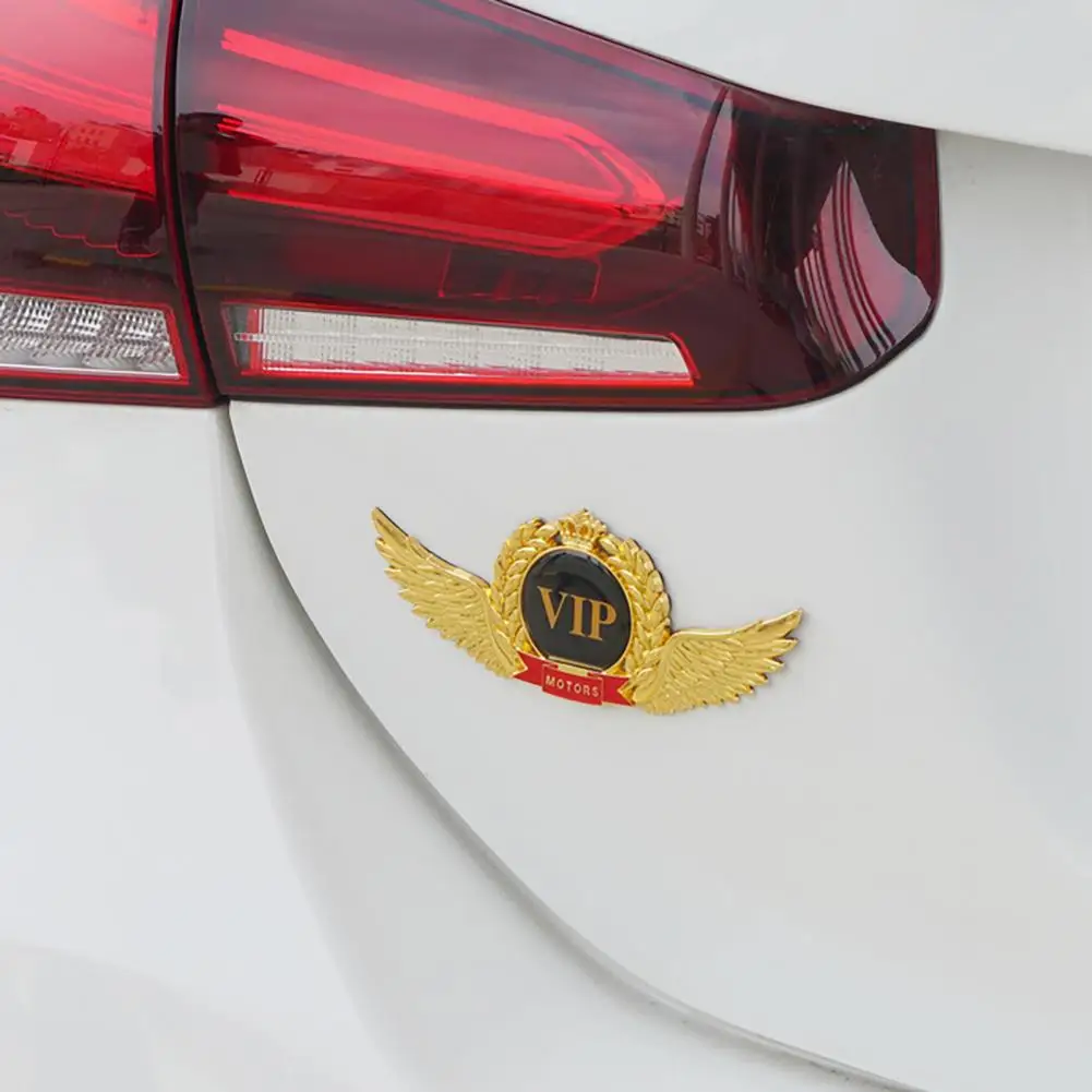 

Unique Emblem Sticker Compact 3D VIP Emblem Sticker Exquisite Workmanship Self Adhesive Car 3D Decal for Car