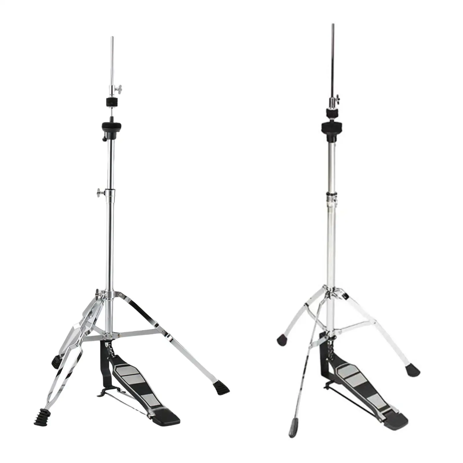 

Metal Hi Hat Stand Long Footboard Height Adjustable Drum Pad Stand Mount Drum