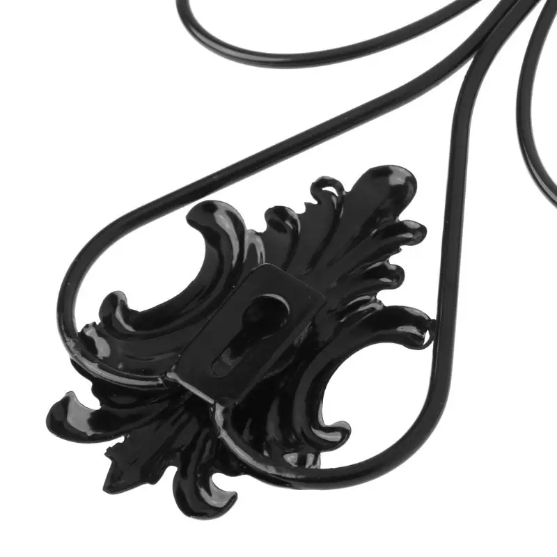 

Vintage Iron Toilet Paper Towel Roll Holder Bathroom Wall Mount Rack Black New