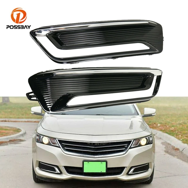 1 paar Auto Front Stoßstange Nebel Licht Lünette Nebelscheinwerfer  Dekoration Gitter Abdeckungen Außen Teile für Chevrolet Impala LTZ 2014  2015 2016 - AliExpress