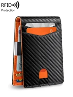 Minimalist men's RFID blocking multi-functional ultra-thin 12-card wallet, front pocket bi-fold solid color portable card holder 1