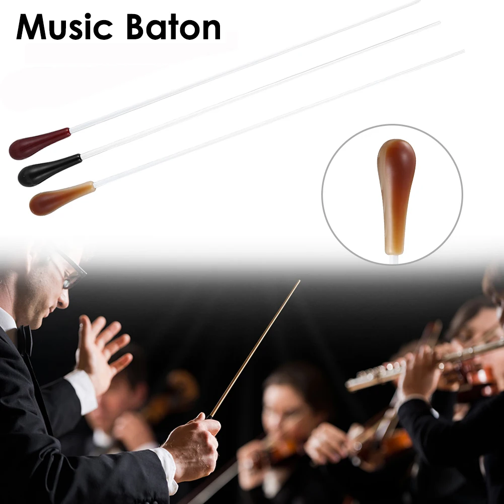 Music Director Conductor 38cm Resin Baton Musical Instrument Concert Rhythm Band Musical Enjoyable Instrument Supplies music baton