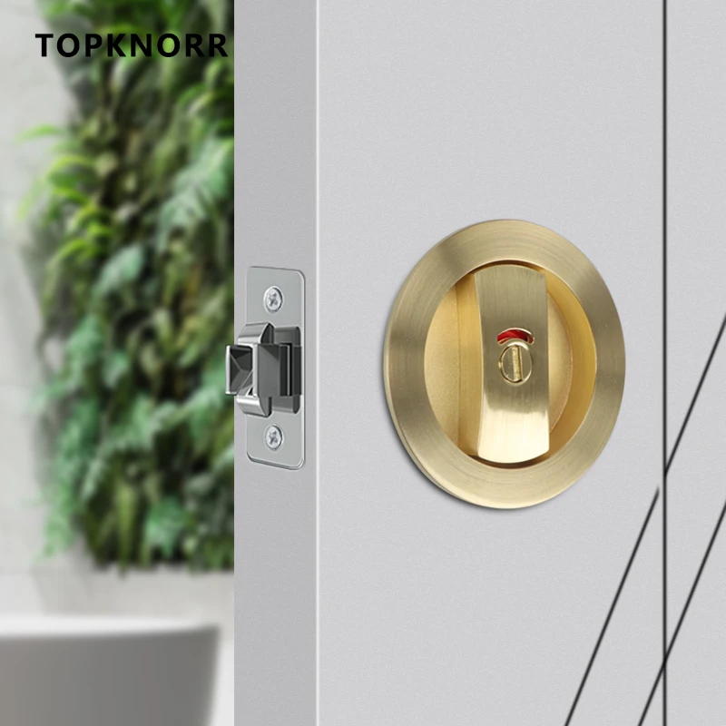 New Invisible Indicator Door Lock Square Double Hook Sliding Door Sliding Lock Home Bathroom Someone No One Indicator