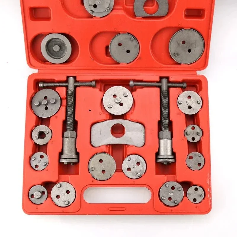22pcs Universal Disc Brake Caliper Piston Wind Back Pad Compressor Tool Adjustment Kit Set