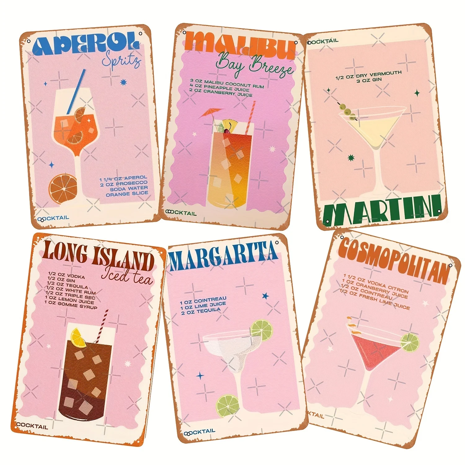 The Cocktail Spritz Poster Segni In Metallo Retro Home Decorativo Vintage Targhe In Latta Interessante E Unica Targa Per Guarnire Cocktail