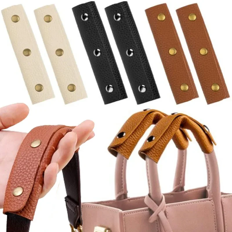 Fashion Luggage Bag Leather Grip Protector Cover PU Handbag Handle Wrap Saddle Clasp Suitcase Tote Strap Chain Bags Accessories