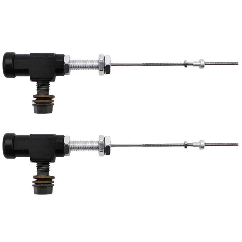 

2X Motorcycle Hydraulic Clutch Master Cylinder Rod Brake Pump M10x1.25Mm Aluminum Black