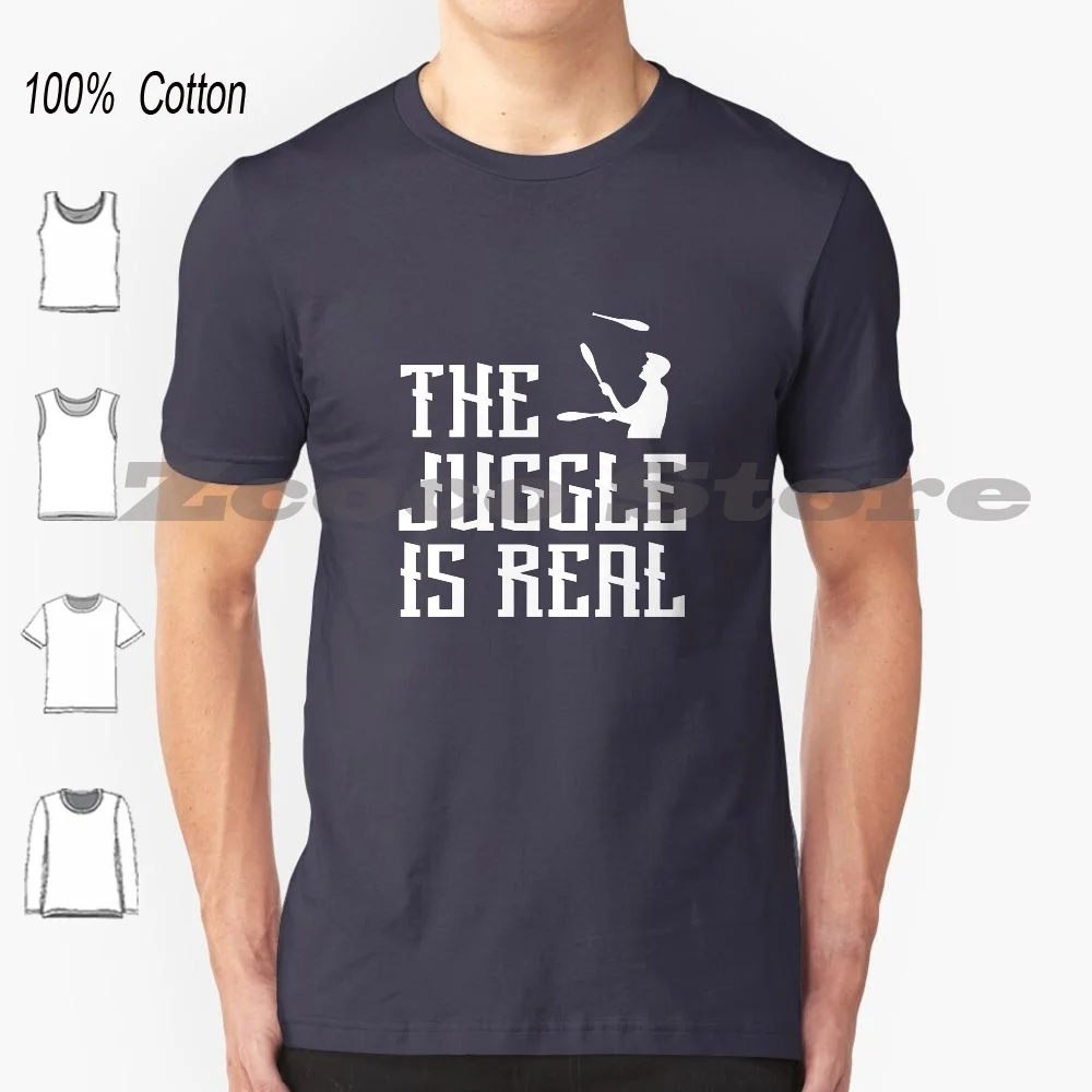 Artista 100% Cotone Uomo E Donna Soft Fashion T-Shirt Diabolo Devil Circus Artist Artisty Balls Performer Clown Jesters Circus