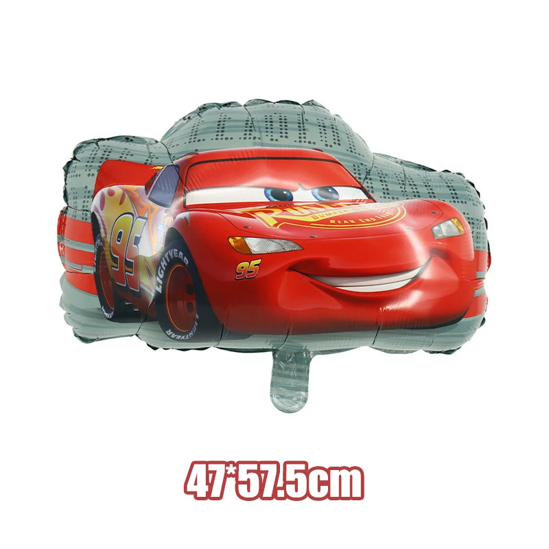 thumbnail image 1 of Nuevos globos de cumpleaños de Disney Cars, decoración de fiesta de dibujos animados de Lightning Mcqueen, servilletas de papel, platos, vasos, suministros para baby shower para niños, 1 of 5