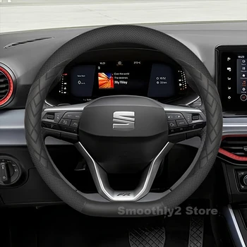 Leather Steering Wheel Cover 1