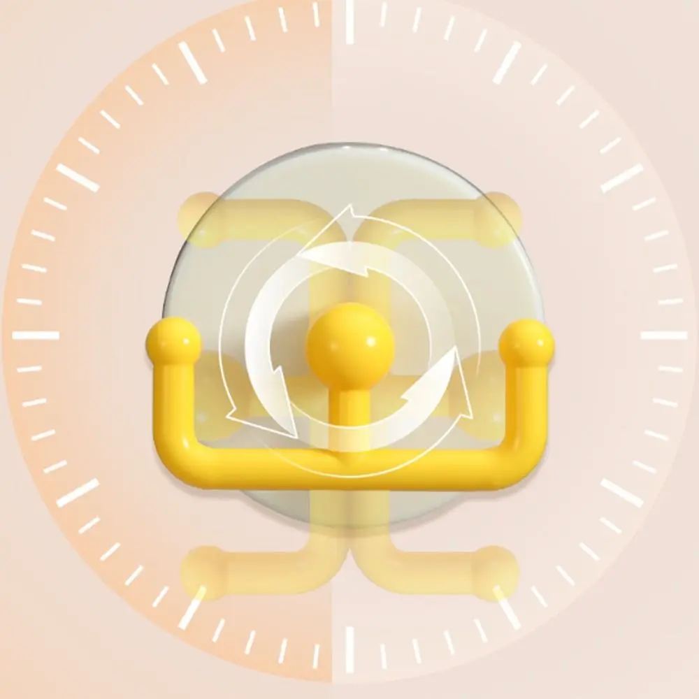 5pcs Vacuum Pressing Suction Cup Hook High Load Capacity Double-hook Kitchen Hook Plastic No Drill Bathroom Organiser Dorm Room