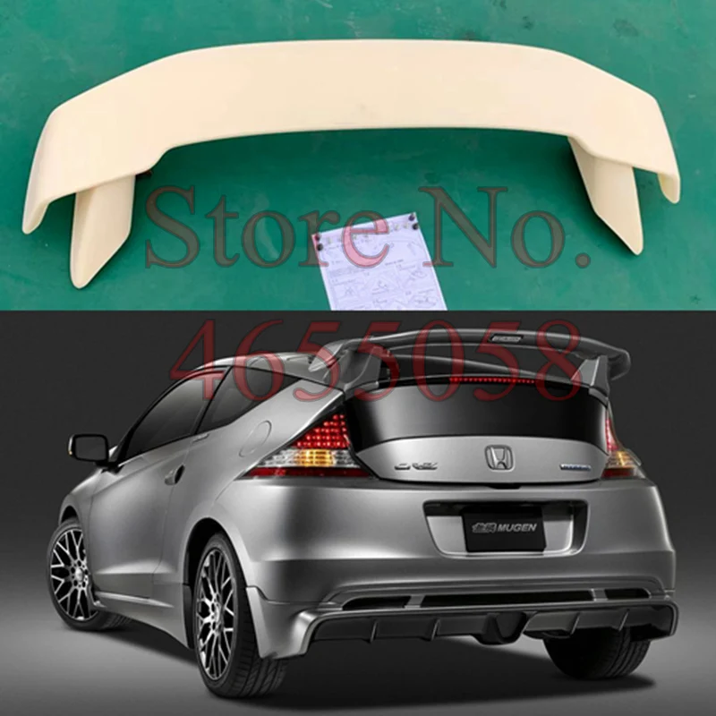 

For Honda CRZ CR-Z ZF1 MU Style ASB Rear Trunk Spoiler Wing Lip Diffuers Trim Parts BodyKits