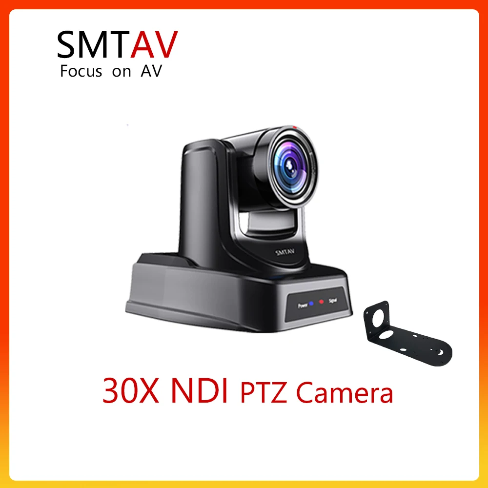 SMTAV NDI PTZ Camera,30x +8X Zoom,Outputs 30x PTZ Camera With HDMI,3G-SDI And IP Outputs,NDI HX 4.5,For Church Conference School