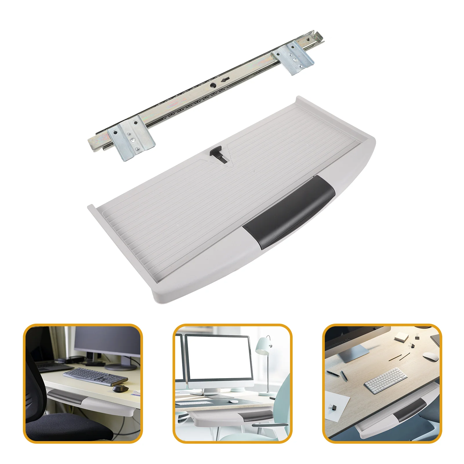 

Large Keyboard Tray Under Desk Pull Out Keyboard Tray Keyboard Drawer with Sliders Keyboard Drawer Sturdy Home Office