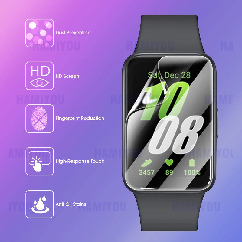HD Clear Hydrogel Anti-Bubble Full Coverage Smartwatch Screen Protectors