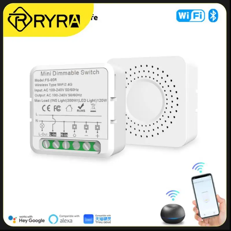 

Умный диммер Tuya с Wi-Fi, нулевой модуль с поддержкой двухстороннего управления, работает с Alexa Alice Home