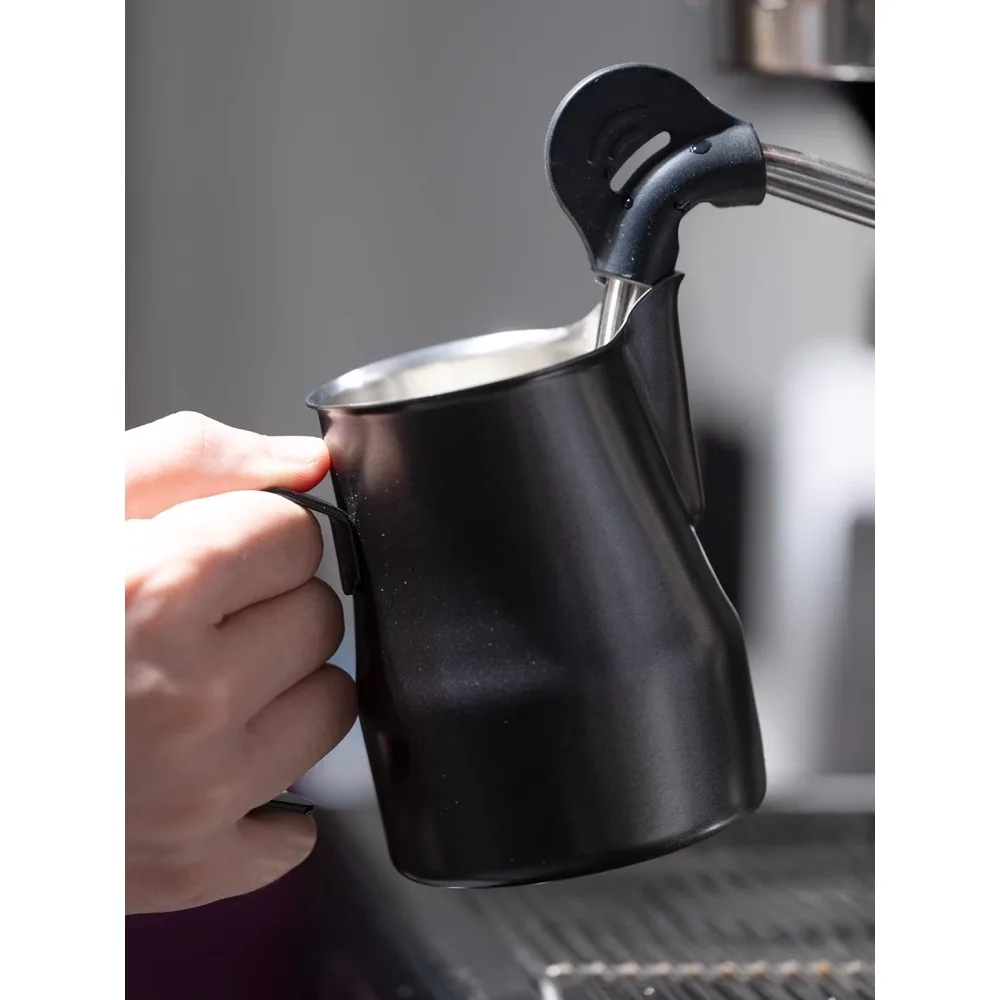 

Sharp mouthed embossed diagonal mouth flower cup 304 stainless steel thickened milk foam cup flower style coffee pot flower pot