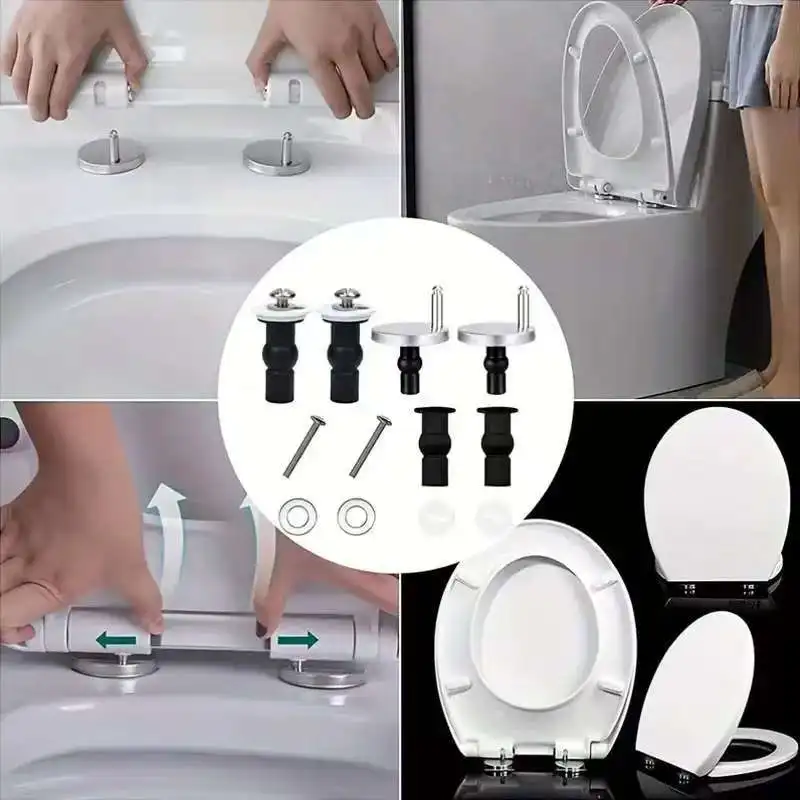 Stainless Steel Toilet Lid Release Expansion Screw Bathroom Hardware Mountings Replacement Quick Fitting For Upper Installation