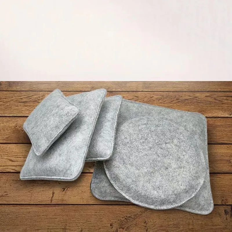 DIY Wool Felt Poking Pad Rectangle Round Cushion for Needle Felting Wool Felting Workstation DIY Craft Projects Tools