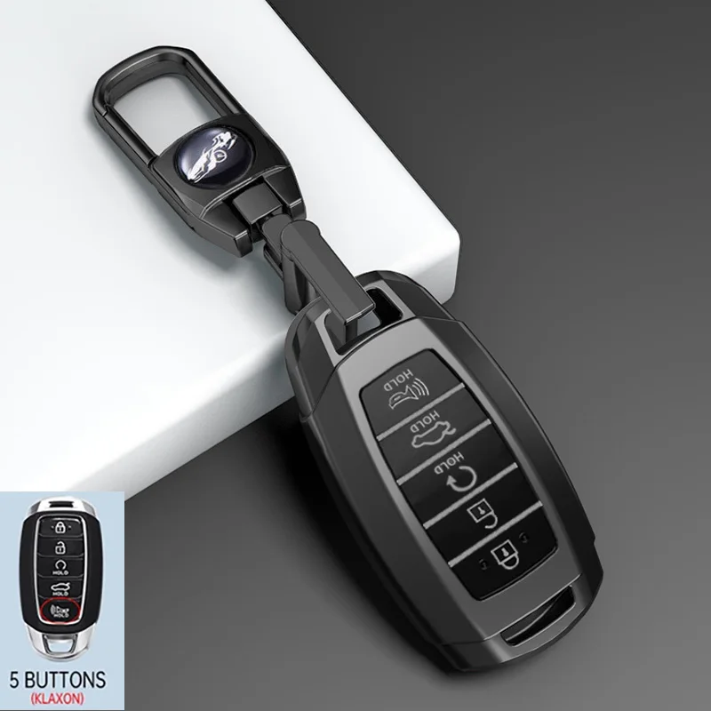 3/4/5 Tasten Autoschlüsselhülle Schlüsselanhänger für Hyundai I30 Ix35 KONA Encino Solaris Azera Grandeur Ig Accent Santa Fe Palisade