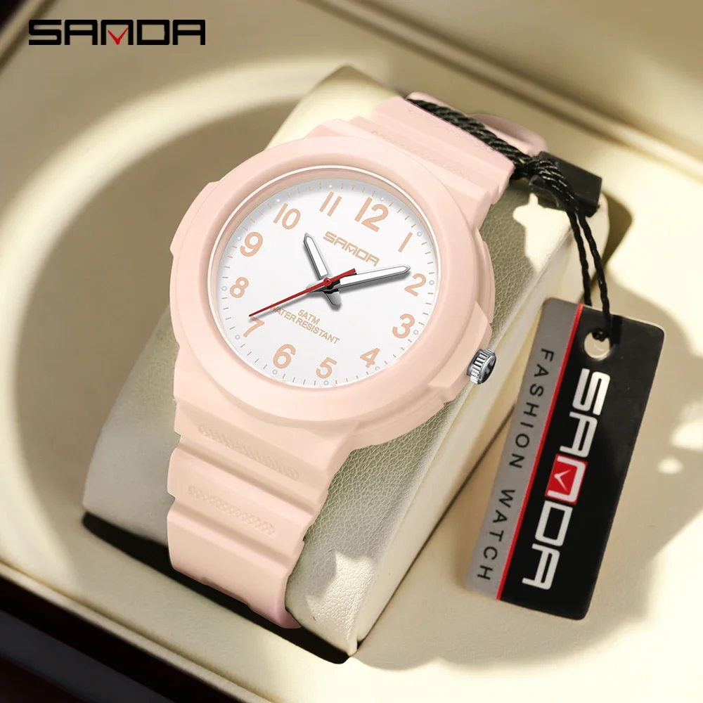

Sanda 9051 Electronic Quartz Watch Classic Versatile Waterproof and Simple Children's Popular Student Men's and Women's Watch