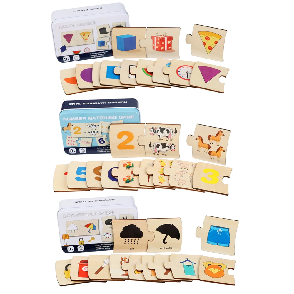 Engaging Wooden Learning Toy – Fun Animal and Number Matching Game for Shape Recognition and Early Math Skills for Children