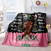 Society Gifts AKA Blanket Soft Flannel Throw Lightweight Plush Blankets Applicable for All Season Sorority Gifts for Girls&Women 1