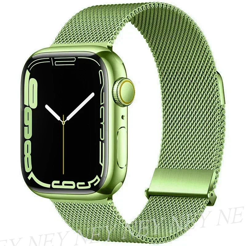 Sleek Milanese Loop Metal Watch Band Strap