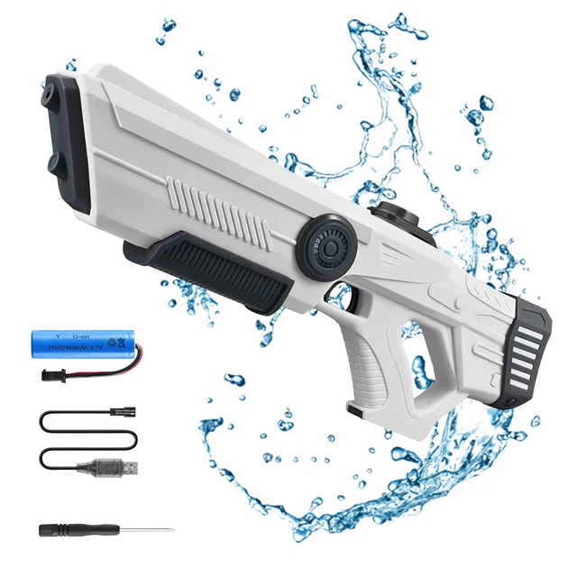 Tubarão Pistola De Água Elétrica Automática Grande Alta Pressão Armas De  Água Para Crianças Ao Ar Livre Festa Praia Piscina Crianças Brinquedos  Adultos - Pistolas E Armas De Água - AliExpress