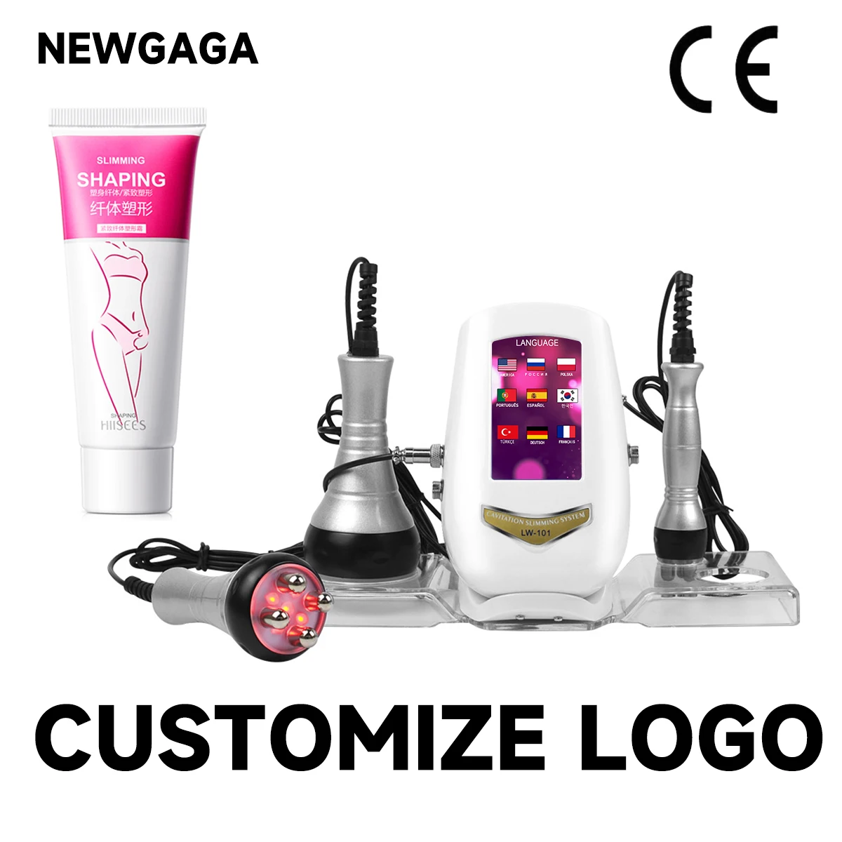 40K Cavitazione Macchina Ad Ultrasuoni Rf Ringiovanimento Della Pelle Dispositivo Di Bellezza Pelle Del Viso Stringere Il Corpo Modellante Massaggio S