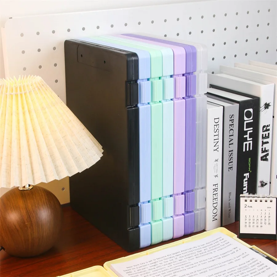 A4 Transparent Large Capacity Multifunctional Storage Box for Documents and Certificates