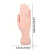 1 Nail Activity Fake Hand Practice Fake Hand Bendable Positioning Fake Hand Model Right Hand Nail Practice Acrylic Nails 2