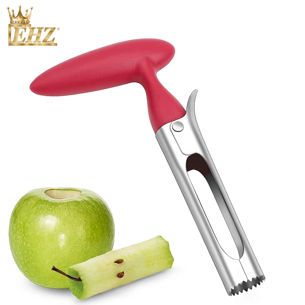 

EHZ Apple Corer Премиум инструмент из нержавеющей стали с зубчатой грушей, Колокольчик для перца, износостойкие Кухонные гаджеты