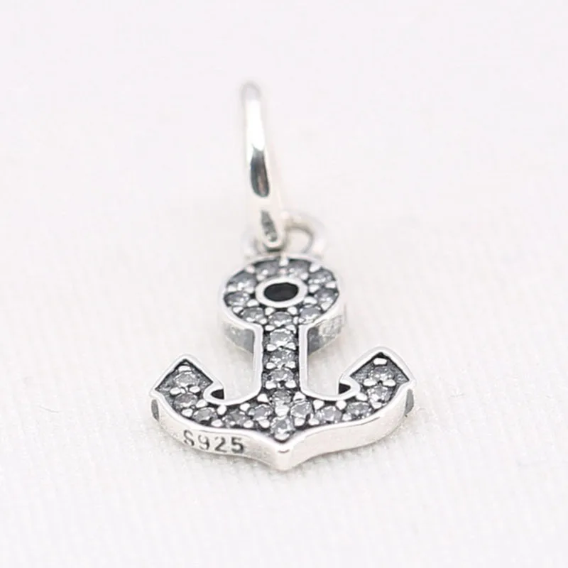 

Authentic 925 Sterling Silver Bead Anchor Symbol of Hope Pendant Charm Fit Pandora Women Bracelet Bangle Gift DIY Jewelry