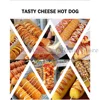 HomeWise 3KW Commercial Automatic Cheese Hot Dog Sticks Fryer Electric Korean Mozzarella Corn Dog Fryer Machine 21L Electric/Gas 6