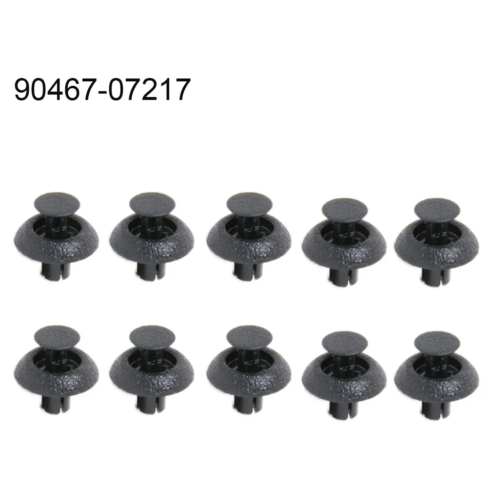 100pcs Black Push Type Engine Cover Clips For Lexus & Toyota (90467-07211 Style)