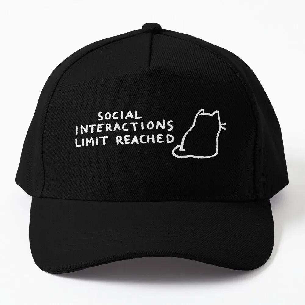 

Social Interactions Limit Reached Baseball Cap Horse Hat Streetwear Men's Baseball Women's