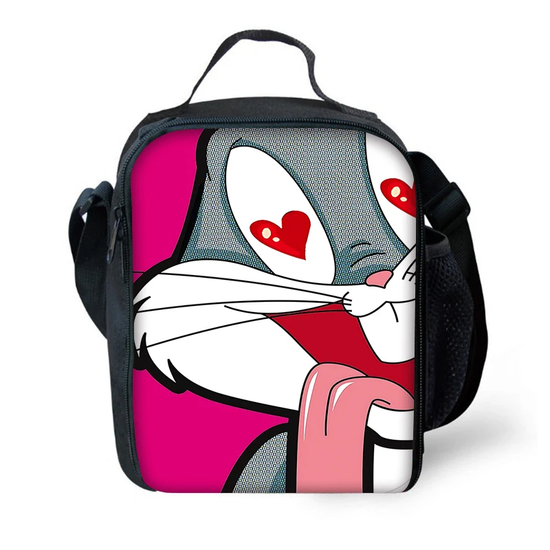 

Cartoon Tweety Bunnys Child Insulated Large Capacity Bag for Boy and Girl Student B-bugs Outdoor Picnic Thermal Cooler Lunch Box