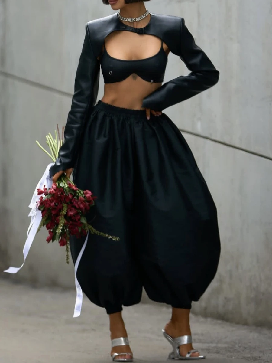 Bornladies Summer 2025 Loose Leg Lantern Pants for Women Casual Oversize Street Style Fashion Personalized