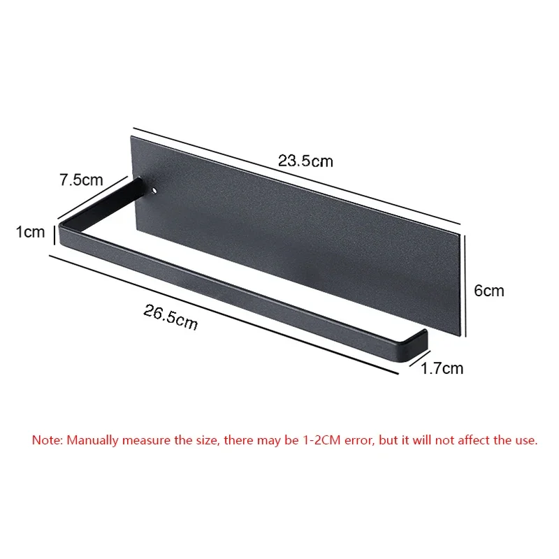 Non Perforated Paper Towel Holder Toilet Paper Hanger Roll Holder Fresh Film Storage Rack Wall Hanging Shelf Papers