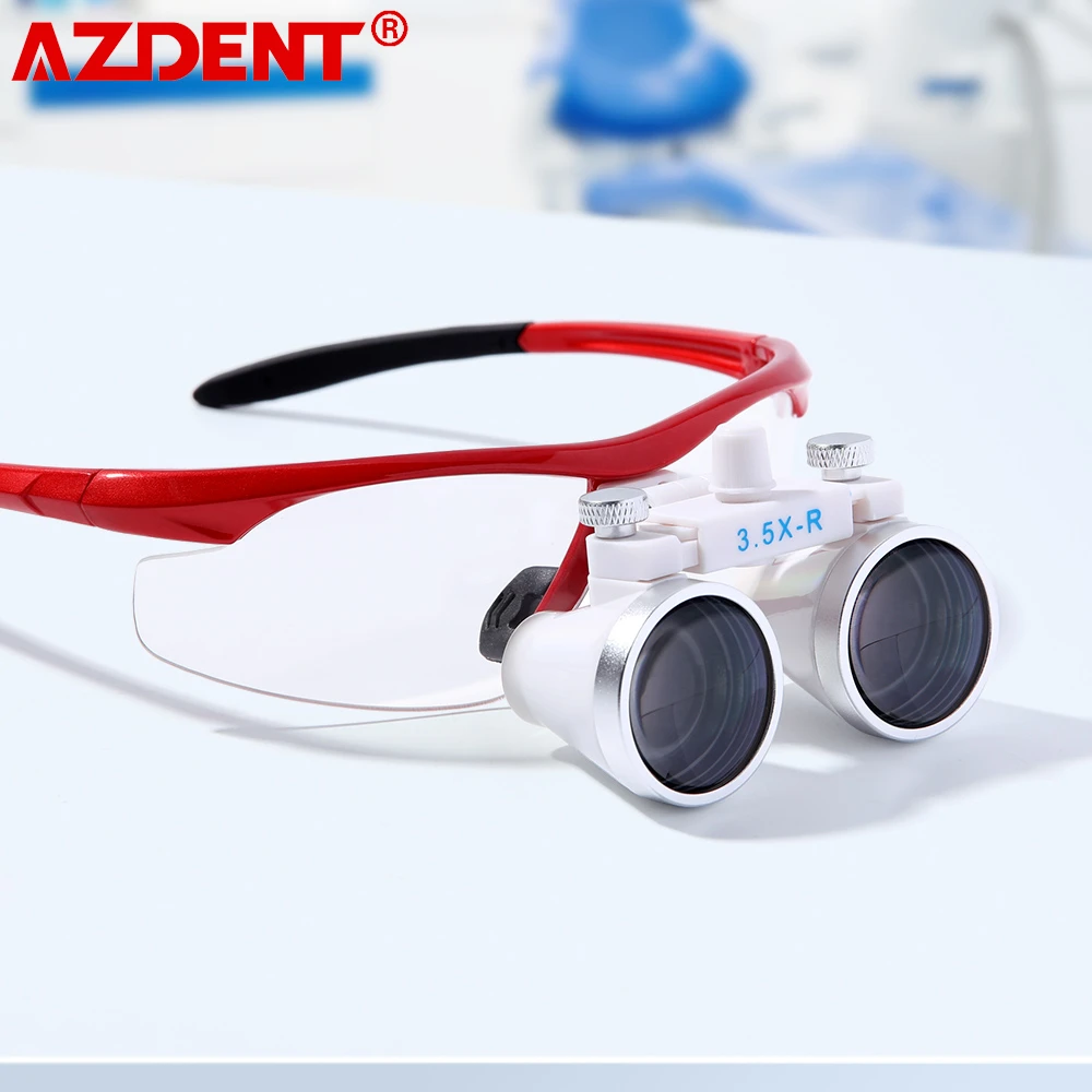 

AZDENT Dental Loupe Surgery Surgical 3.5X Binocular Magnifier Glass Magnifying Medical Operation Loupe Dentistry Accessory Tools